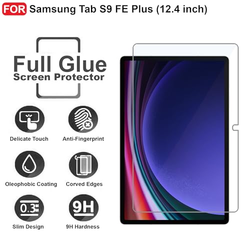 Image of CEDO Samsung Tab S9 Fe Plus (12.4 inch) Tempered Glass | Screen Protector Clear Tempered Glass for Samsung Tab S9 Fe Plus (12.4 inch)