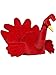 Forum Novelties Men's Plush Turkey Hat, Red, One Size