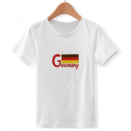 T-Shirt Allemagne motif rouge pour garçon en taille XXXL