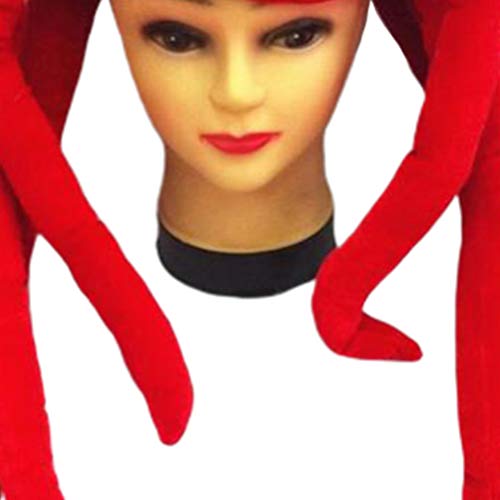 Holibanna Chapéus de festa engraçados, chapéu de polvo, chapéu de festa de Natal para crianças e adu