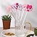 6PCS Bow Straw Toppers, Cute Straws Covers for Stanley 30&40 Oz Tumbler with Handle, 10mm Dust-Proof Drinking Straw Dispensers Straw Topper Cap for Girls Kids (Pink Bow)