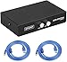 Produktbild EEEKit Bundle für Drucker Switch, 2 Port USB 2.0 Manueller Druckerscanner Sharing Switch Hub 2 PC auf 1 Splitter Adapter, 2 Stück USB A nach B Druckerkabel
