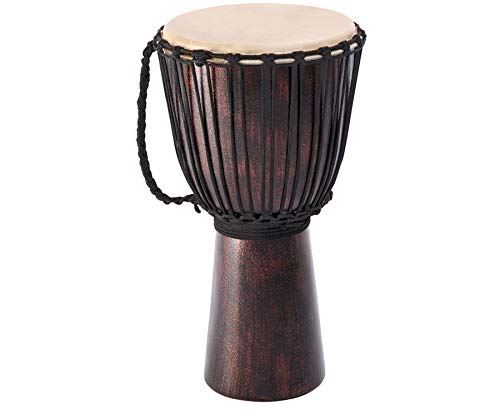 Djembé Fiberglas Metalleffektlack 60cm Ziegenhaut Ø 29cm Trommel Leicht Afrika Weltmusik Percussion
