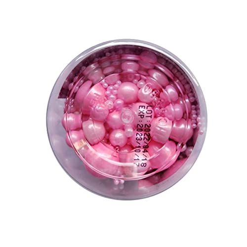 Image of Edible Pink Sugar Pearls Candy Sprinkles 120G / 4.23Ounce Baking Cake Sprinkles Cupcake and Cake Topper Cookie Decorations Wedding Party Valentines Halloween Christmas Supplies