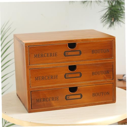 Rangement cosmétique Uonlytech en bois massif noble aux finitions soignées - 3