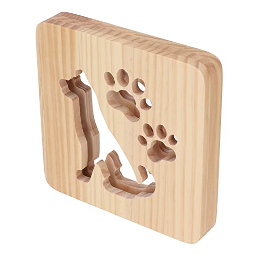 Lámpara de noche diseño perro hueco luz cálida con USB miniatura 2