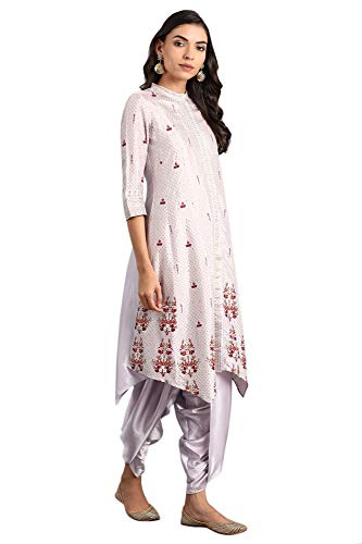 Image of W for Woman Women's Rayon Asymmetrical Hemline Kurta