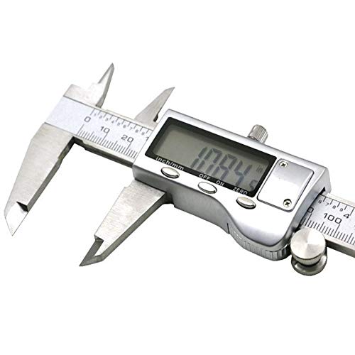 Calibres digitales Vernier Acero inoxidable VERNIER DIGITAL CALIPER DE DIGITAL 6 "Medición de 150 mm Instrumento de la herramienta de medición Pied A Coulisse Mesure Outil Metal Vernier Calibradores d