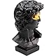 Kare Design Deko Objekt David Eyes, Schwarz, Kopf, Polyresin lackiert und foliert, Unikat, Handbemalt, 30x18x16 cm (H/B/T)