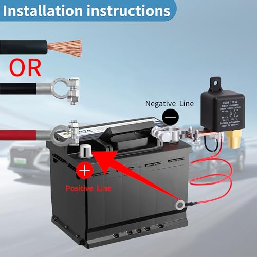 Sevenjungle AUTOMOTIVE REPLACEMENT BATTERY SWITCHES Remote Battery Disconnect Switch thumb #2