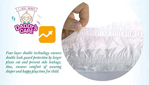Image of Daddy's Care Ultra-Thin Disposable Pull-Up Diapers With Wetness Indicator - Xxxl Size - 40 Count - Unisex