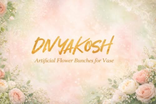Image of Divyakosh Artificial Hydrangea Flower Sticks for Vase (Vase Not Included), Pack of 6, 3.5 Inch (8.9 cm) Large Bloom, Sky Blue Artificial Flowers for Home Decor, Decorative Artificial Dahlia Flowers