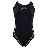 ZAOSU Damen und Mädchen Schwimmanzug Z-Black | Sport Badeanzug für das Schwimm Training, Größe:116