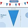 Amazon.com: 165 Feet Red Blue White Pennant Banner Patriotic Triangle ...