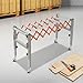 Adjustable Conveyor Table, Extendable Roller Conveyor Workstation with Casters, Heavy Duty Industrial Packing Table for Warehouse, Factory, Shipping & Assembly
