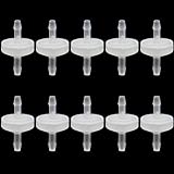 10 Pack 1/8 inch Plastic Check Valve, One Way Barb Hose Inline Non Return For Fuel, Oil, Water, Air (1/8 inch)