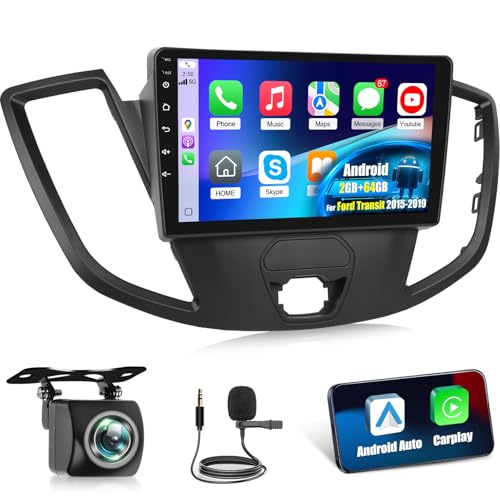 Autoradio Android pour Ford Transit 2015-2019 écran tactile 9 pouces GPS WiFi 2+64G