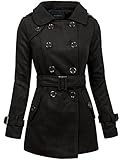 NE PEOPLE Womens Classic Double Breasted Pea Coat