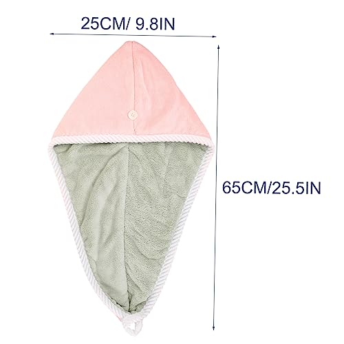 FOMIYES 3 Pçs Turbinas De Touca De Cabelo Seco Para Senhoras Turbantes De Cabelo Para Mulheres Toalh