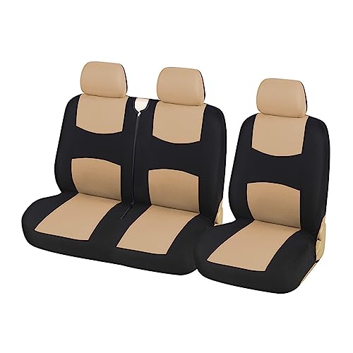 Housse siège voiture beige universelle avant arrière 2 ou 5 places auto