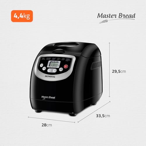 Panificadora Automática Master Bread, Mondial, Preto, 700W, 110V - NPF-53 - Imagem 7