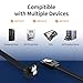 XANHAM 6-Pack 18 Inch SATA Cable, SATA III Cable 6Gbps 90 Degree Righe Angle to 180 Degree for SATA HDD, SSD, CD Driver, CD Writer, Black