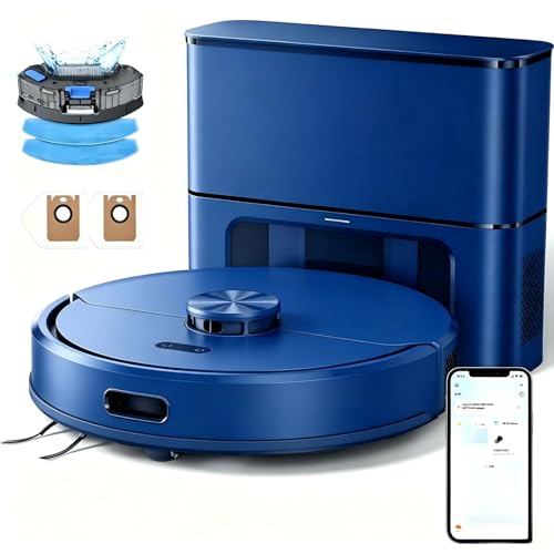 Kilgone Robot Vacuum, Self-Emptying 90-Day Hands-Free Dustbag, App/Alexa/Google Assistant for Pet Hair, Carpet & Hard Floor