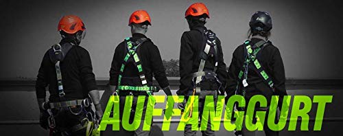 Kratos Safety Zweipunkt Auffanggurt mit Haltegurt 4 Schnellverschluss Schnallen, PSA, EN361, EN358, mit Seriennummer, für Bau, Elektrik, Bergbahn, Lawinenverbau, Feuerwehr