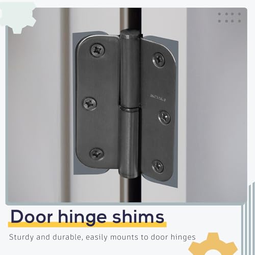 Image of MorningRo 15 Pcs Hardware Door Hinge Shims Coated Finish Door Hinge Shim for Repair Kit(3.5 Inch)