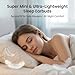 Invisible Sleep Earbuds, Ultra Small Bluetooth 5.3 Wireless Earphones for Side Sleepers, Mini Earbuds with LED Power Display, Deep Bass Stereo Sound, Touch Control, 24H Playtime Charging Case (Gold)