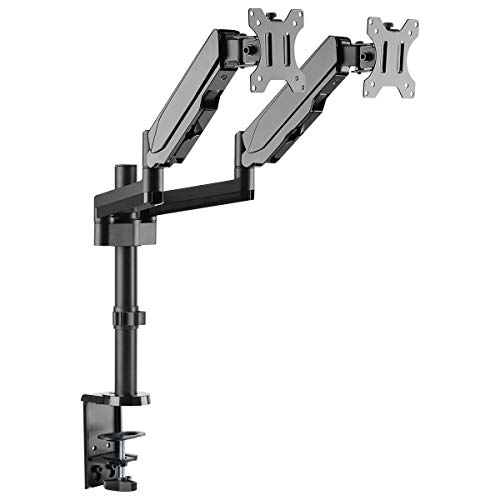 SUPORTE A GÁS PARA 2 MONITORES 17'' A 32'' VESA 100X100 PLMSM02B - PCYES