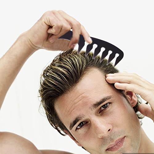 Jawflew Hair Comb Styling Set Double Side Brushes Wide Tooth Hair Comb Shaping And Teasing Wet Combs Tools - Suitfor Salon Barbers #TOP2