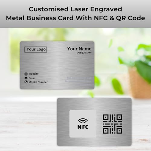 tinydabba SS steel finish NFC & QR-Enabled Business Card | Smart Digital Visiting Card by tinydabba | Custom design - 2
