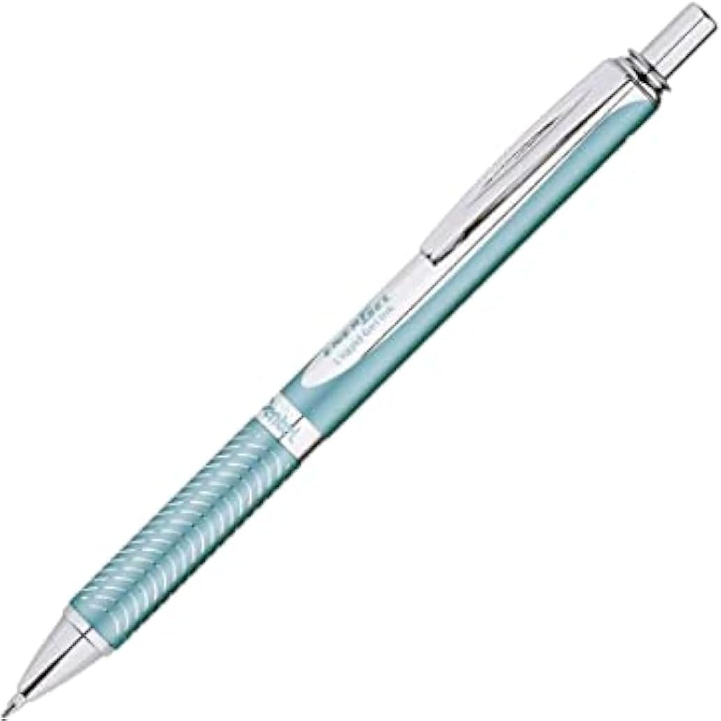 EnerGel Alloy RT Premium Gel Ink Pen, (0.7mm), Aquamarine Barrel, Black Ink, 1 Pack (BL407LSBPA) - 5 Pack