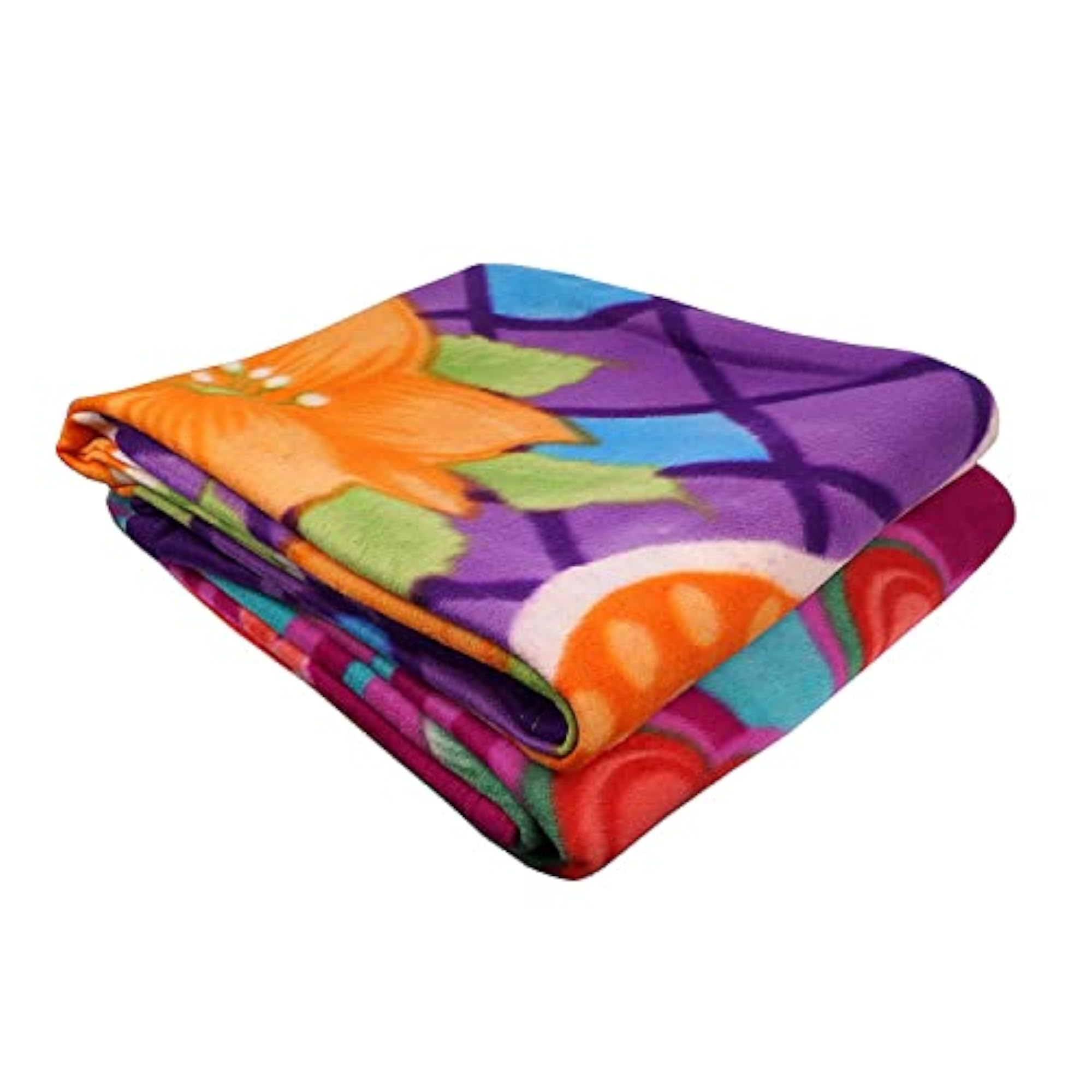 Single Bed Woollen Standard Blanket, Multi Colours