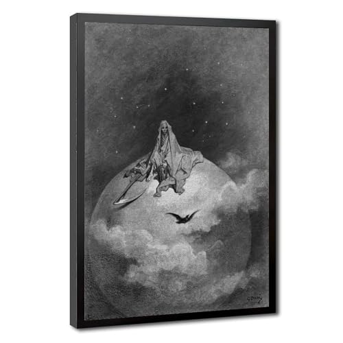 Toile The Raven Gustave Doré : décoration murale d'art aux finitions soignées