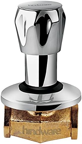 Hindware F200008CP Concealed Stop Cock Angle Valve with Adjustable Wall Flange, Classik, Chrome Finish