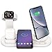 Produktbild Bestrans Wireless Charger, 6 in 1 Charge Ständer für Apple Watch, Airpods und Smartphone, Fast Qi Ladestation für iPhone XR/XS/Xs Max/X/8 Plus/8 Samsung Galaxy Huawei Xiaomi etc (Weiß)
