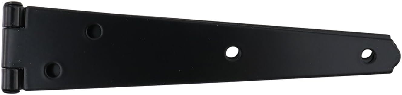 Geesatis 6 inch Strap Hinges Heavy Duty Gate Hinges Cabinet Latch Door Hinge with Mounting Screws,Iron,Black Color,Pack of 6