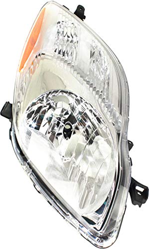 Evan-Fischer Aftermarket Headlight Lens and Housing Compatible with 2009-2011 Toyota Yaris Hatchback, Passenger Side