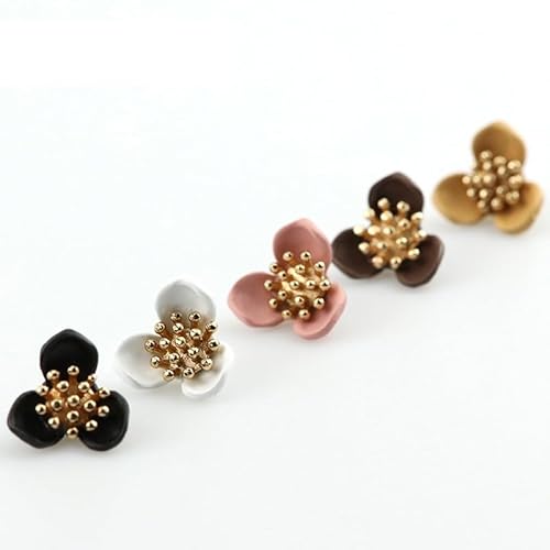 30 Pcs 15mm Lotus Flower Shank Buttons, Elegant Lady Style