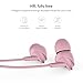 UiiSii C200 in Ear Headphones with Mic Earphones Stereo Earbuds Bass 3.5mm Jack Headset for Apple iOS and Android Computer PC Tablet(Pink)