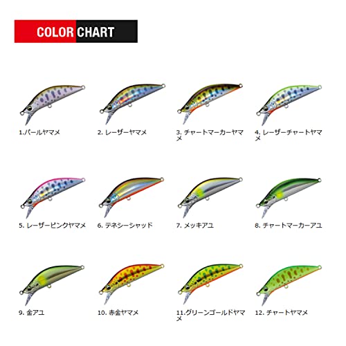 Major Craft(メジャークラフト) ミノー EDEN エデン シンキングタイプ 45㎜ 3.7g 05 レーザーピンクヤマメ EDN-45S 4枚目