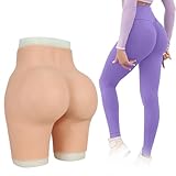 YUJIETFIT Silicone Fake Vagina Panties Hip Enhancer Pants Men's Hiding Gaff Briefs for Crossdresser Drag Queen,Wheat(upgrades)