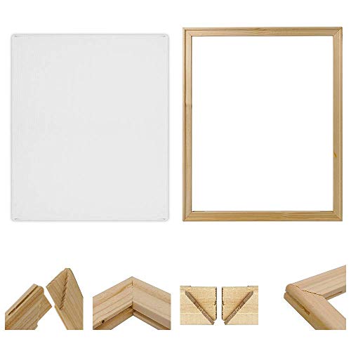 16 x20 Inch Canvas Boards for Painting, Art Stretcher Bars,DIY Solid Wood Canvas Panels Frame,Art Blank canvases for Painting,Frames for Canvas Paintings,Easy to Build Canvas Stretching System
