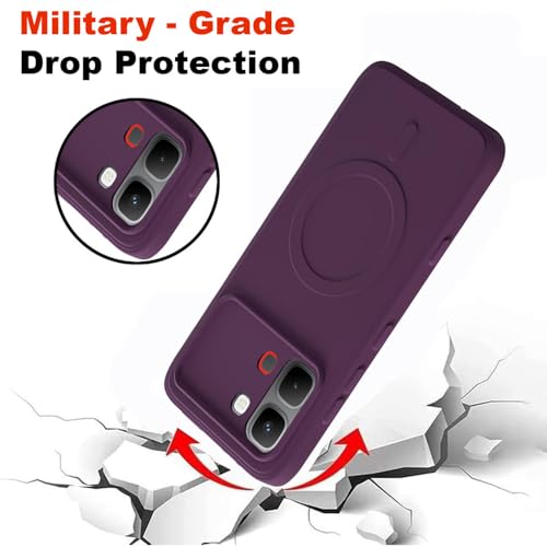 Image of Back Cover Infinix Note Edge 5G | MagFit Ring Design (Non-Magnetic) | Shockproof Case | Anti-Slip Grip | Raised Camera Edges | Slim Protective Case for Infinix Note Edge 5G (Purple)