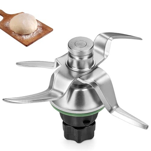 kelav Cuchillo para masa Thermomixs TM6, cuchillo mezclador de masa de acero inoxidable Accesorios Thermomix, para Thermomix TM5 TM6 Accesorios Sin residuos de Limpieza rápida