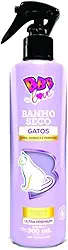Kit 2 Banho seco para gatos 300ml BBB Love: higiene prática e eficaz, sem água! Deixe seu pet limpinho e cheiroso!