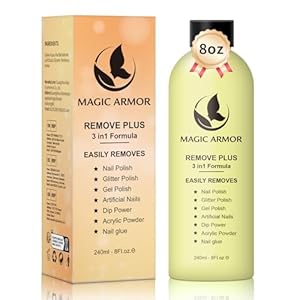 8 FL.Oz Nail Polish Remover, Non Acetone Gel Polish Remover Natural Formula Nail Glue Remover Professional Finger Nail Polish Remover for All Nail Polish Types for Home Salon