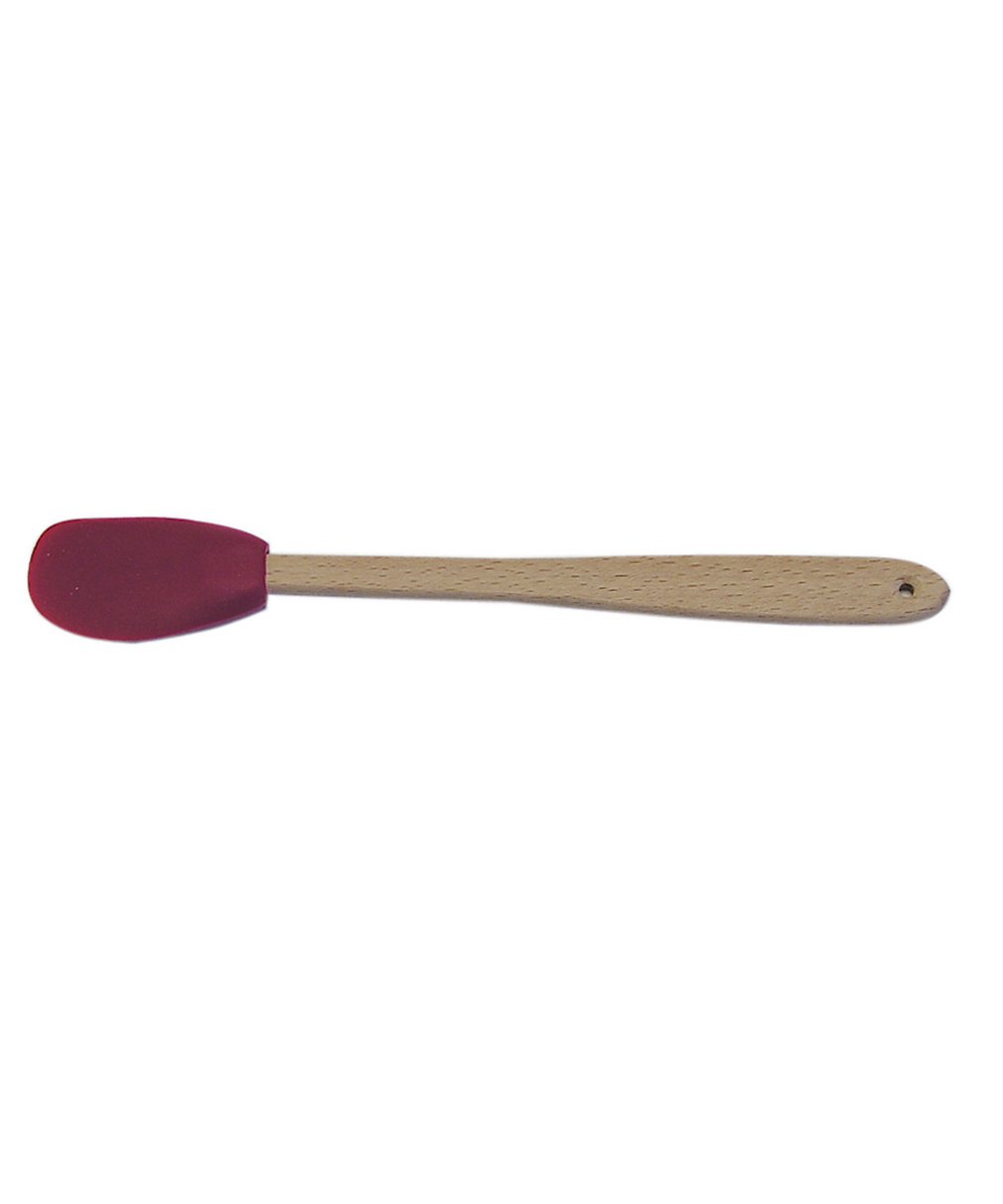 CybrTrayd RM-4711, mini espátula redonda de silicona roja